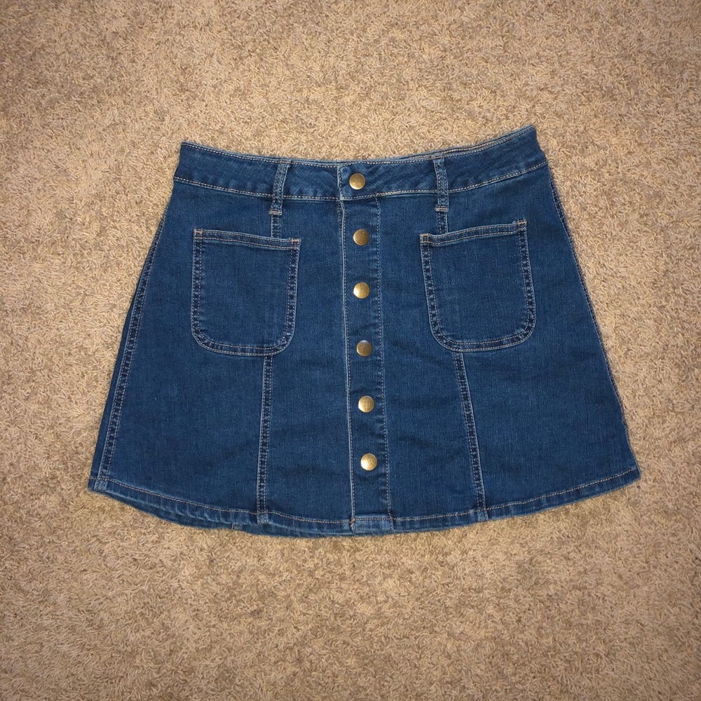 Altar’d state blue jean skirt